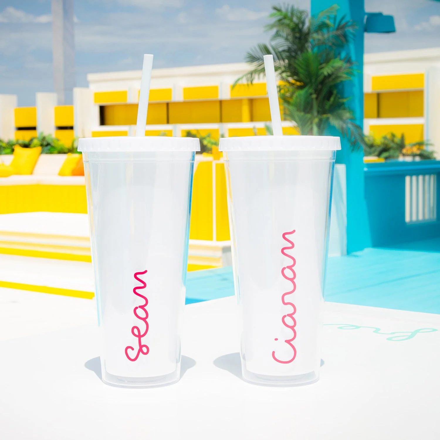 Official Love Island Straw Cup - Personalised - Image 8