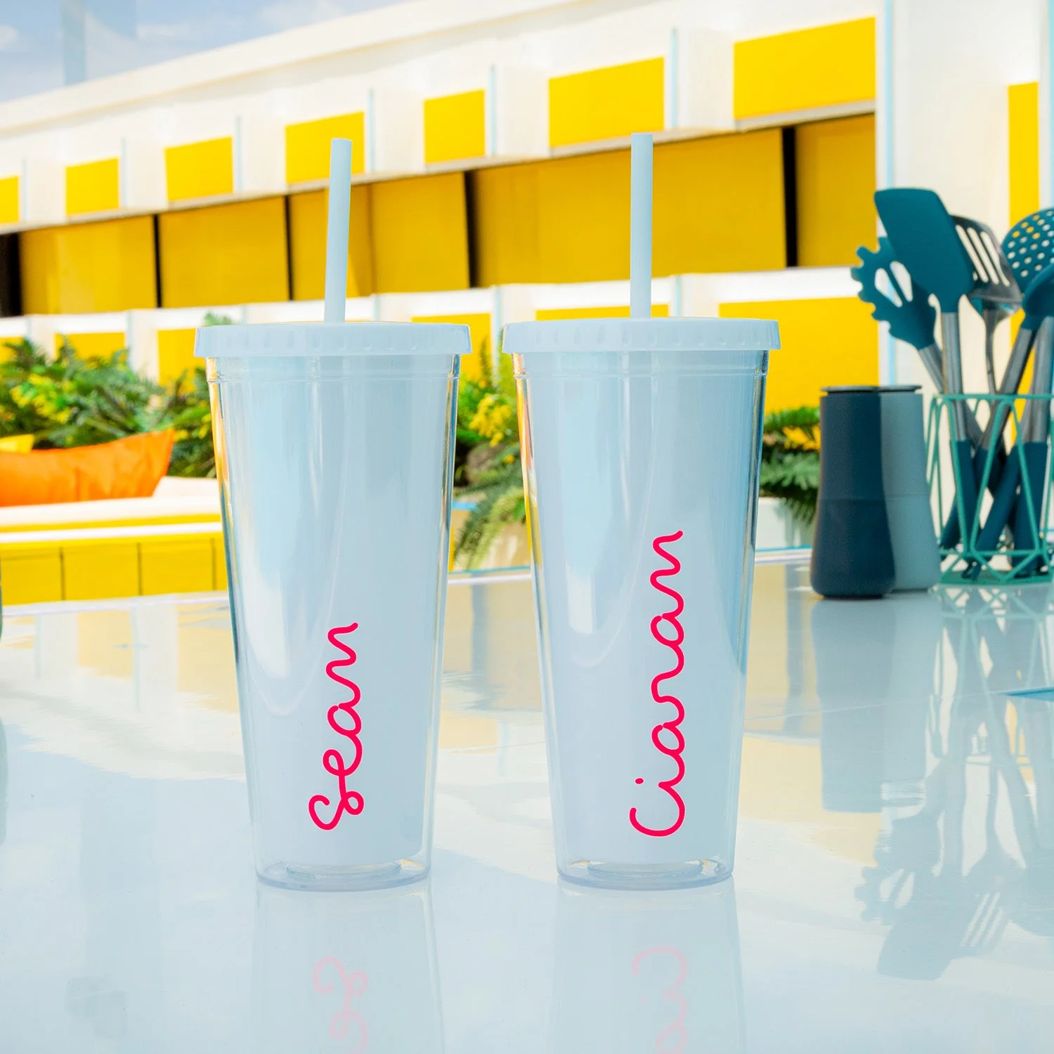 Official Love Island Straw Cup - Personalised - Image 9